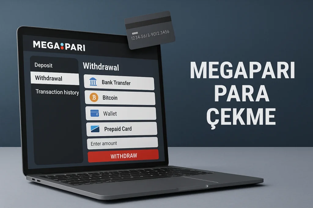 Megapari para çekme ekranı